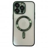 Силиконовый чехол SHINING with MagSafe для iPhone 11 Pro Оливковый