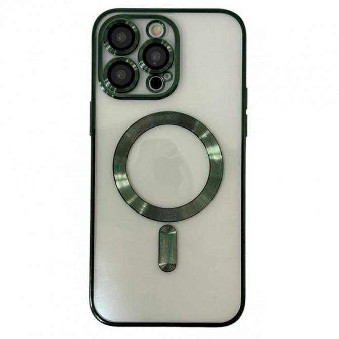 Силиконовый чехол SHINING with MagSafe для iPhone 11 Pro Оливковый