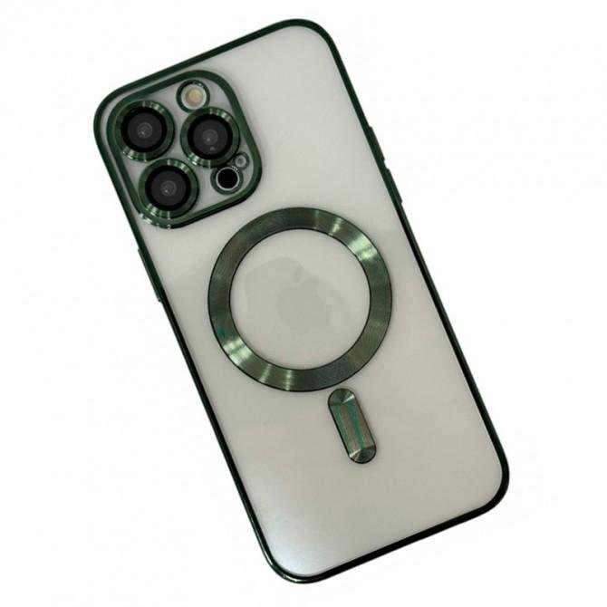 Силиконовый чехол SHINING with MagSafe для iPhone 11 Pro Оливковый-2