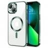 Силіконовий чохол SHINING with MagSafe для iPhone 15 Зелений