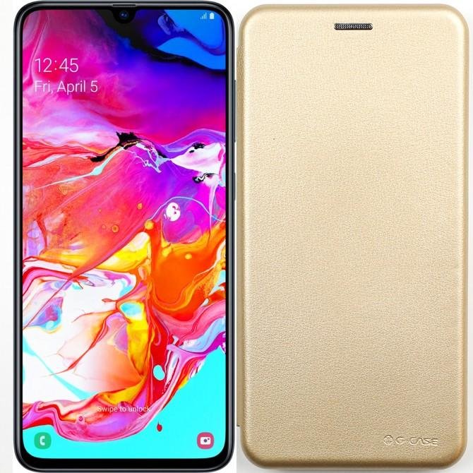 Чохол книжка U-Like Best для Samsung A705 Galaxy A70 2019 Золотий