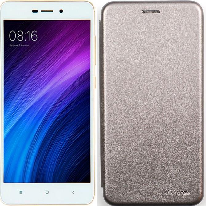 Чехол книжка U-Like Best для Xiaomi Redmi Note 4x Grey