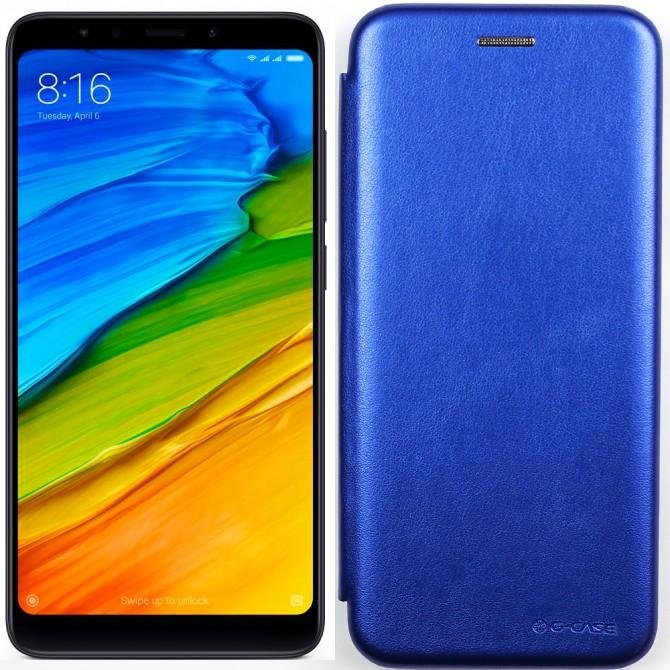 Чехол книжка U-Like Best для Xiaomi Redmi Note 5/Note 5 Pro Blue