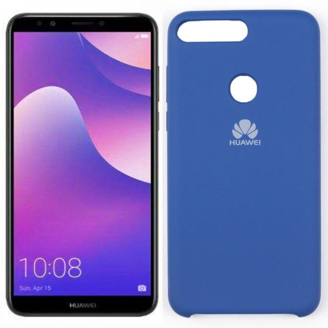 Чохол Soft Case для Huawei Y7 Prime 2018 Темно Синій