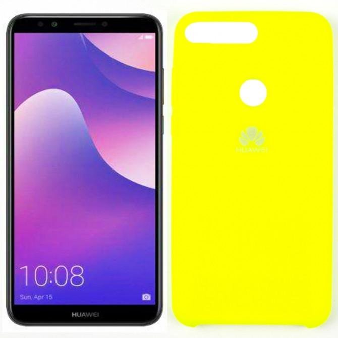 Чехол Soft Case для Huawei Y7 Prime 2018 Лимонный