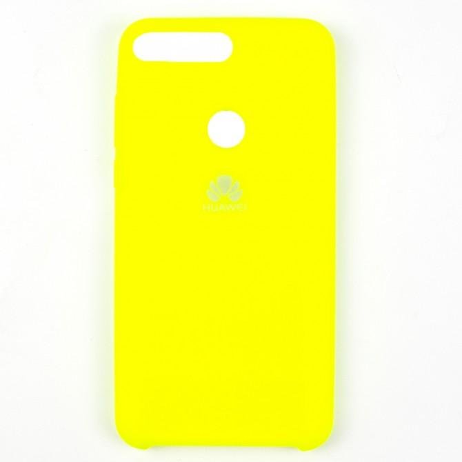 Чехол Soft Case для Huawei Y7 Prime 2018 Лимонный-1