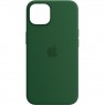 Оригинальный силиконовый чехол для iPhone 13 Pro Max Зеленый FULL