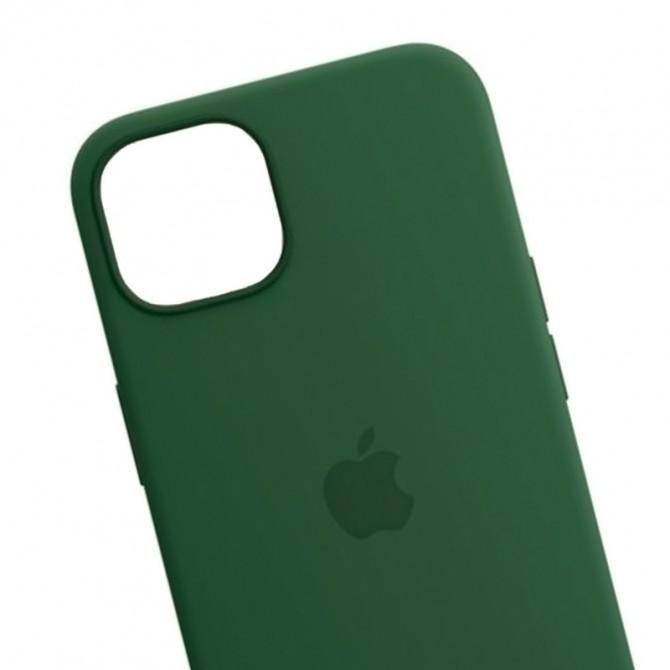 Оригинальный силиконовый чехол для iPhone 13 Pro Max Зеленый FULL-3