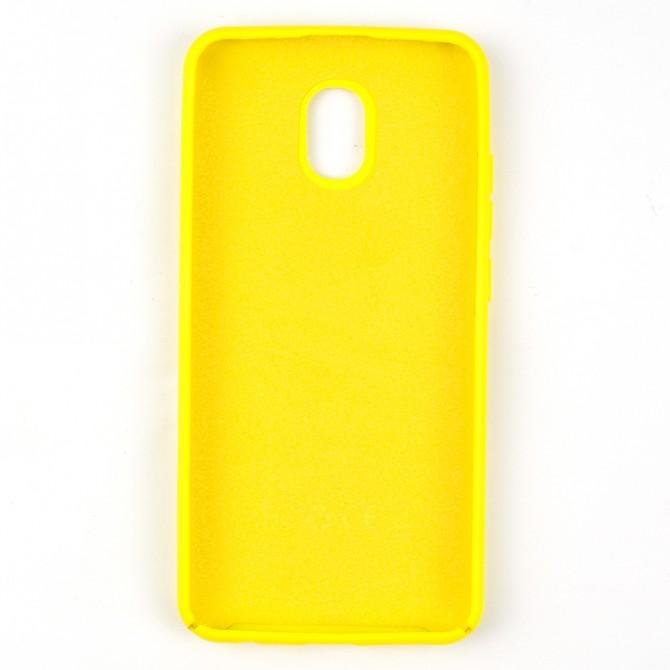 Чехол Soft Case для Xiaomi Redmi 8a Ярко жёлтый FULL-2