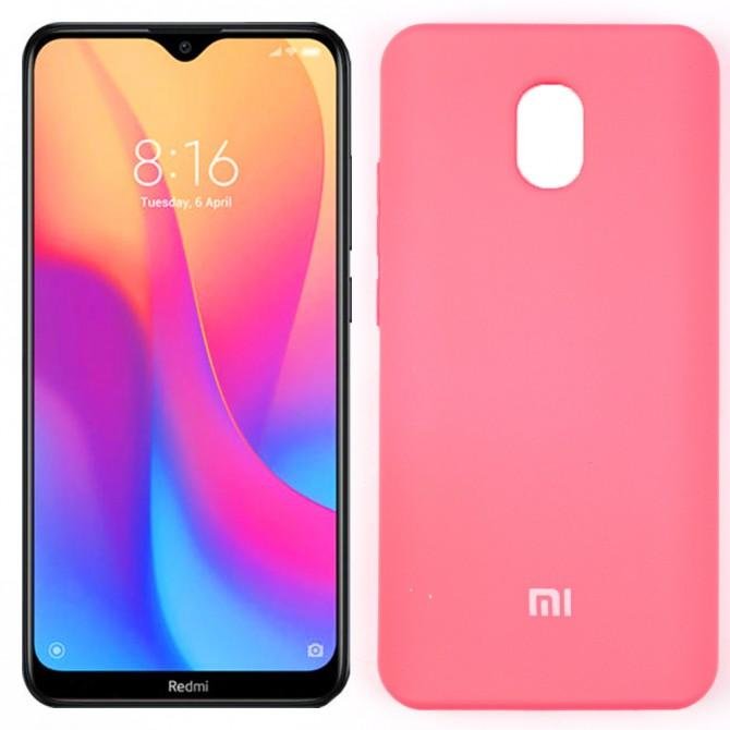Чохол Soft Case для Xiaomi Redmi 8a Яскраво малиновий FULL