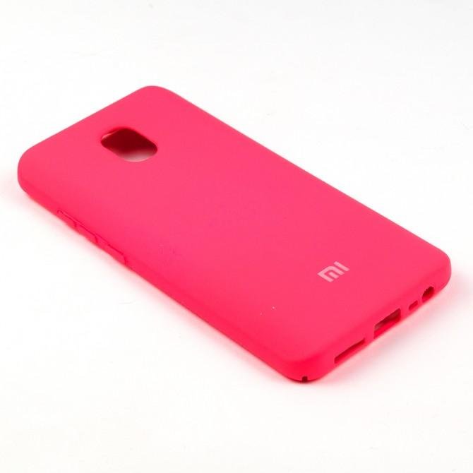 Чохол Soft Case для Xiaomi Redmi 8a Яскраво малиновий FULL-3
