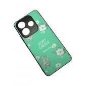 Чехол TPU+PC Soft Secret Garden для Xiaomi Redmi Note 14 5G Mint
