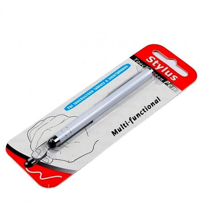 Стілус ємнісний, металічний, білий-1