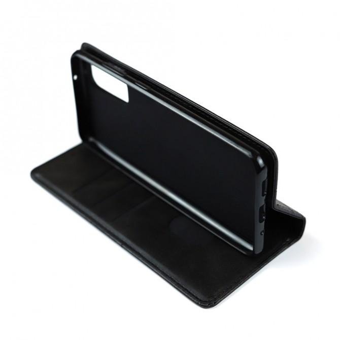 Чехол-книжка Lines Leather для Xiaomi Mi 10T Black-4