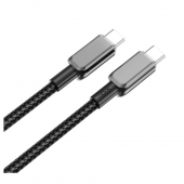 Кабель XO NB-Q250B 60W Type-C to Type-C Black