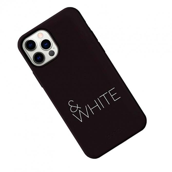Чехол Pump Silicone Minimalistic Case for iPhone 12/12 Pro Black&White-2