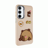 Чехол TPU Leather Toys для Samsung Galaxy A16 4G/5G (Capybara / Sand)