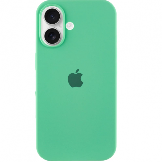 Силіконовий чохол для iPhone 16 Spearmint FULL