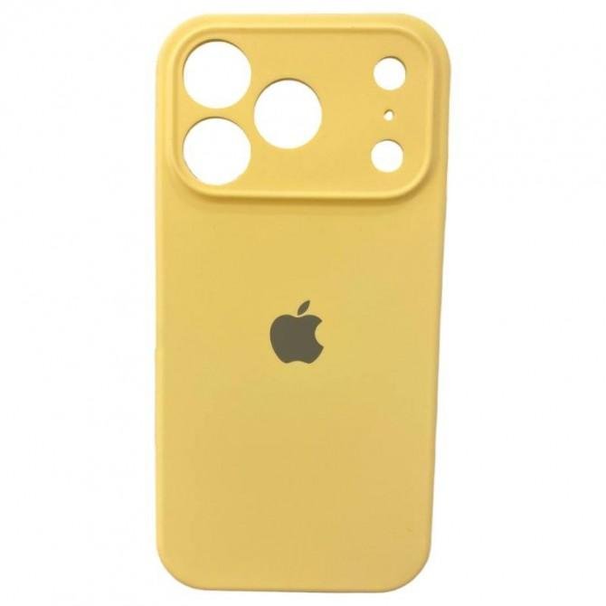 Силиконовый чехол для iPhone 17 Pro Yellow FULL