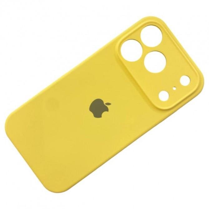 Силиконовый чехол для iPhone 17 Pro Yellow FULL-1