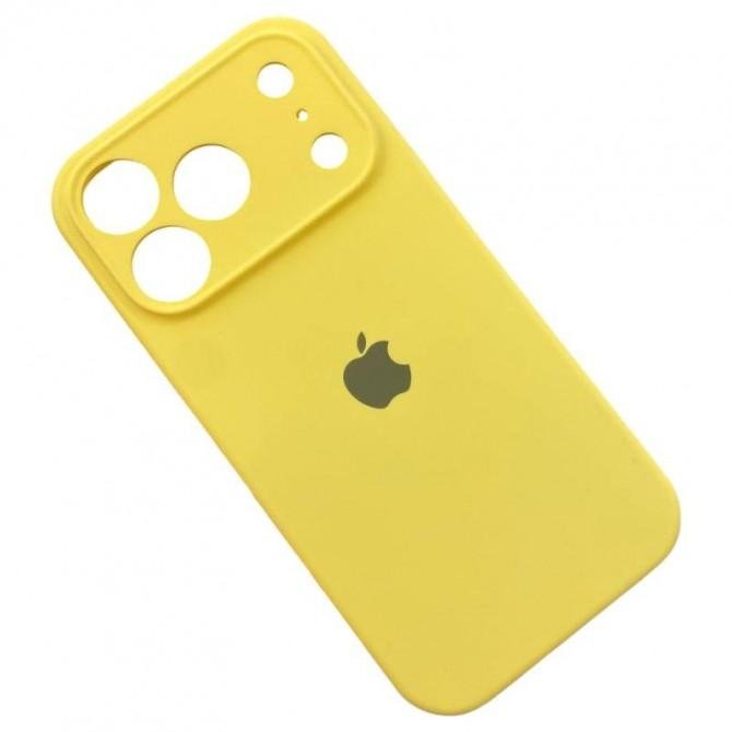 Силиконовый чехол для iPhone 17 Pro Yellow FULL-2