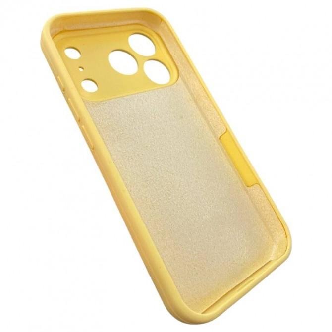 Силиконовый чехол для iPhone 17 Pro Yellow FULL-5