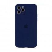 Оригинальный силиконовый чехол для iPhone 12 Pro Max Темно Фиолетовый FULL (with camera protection)