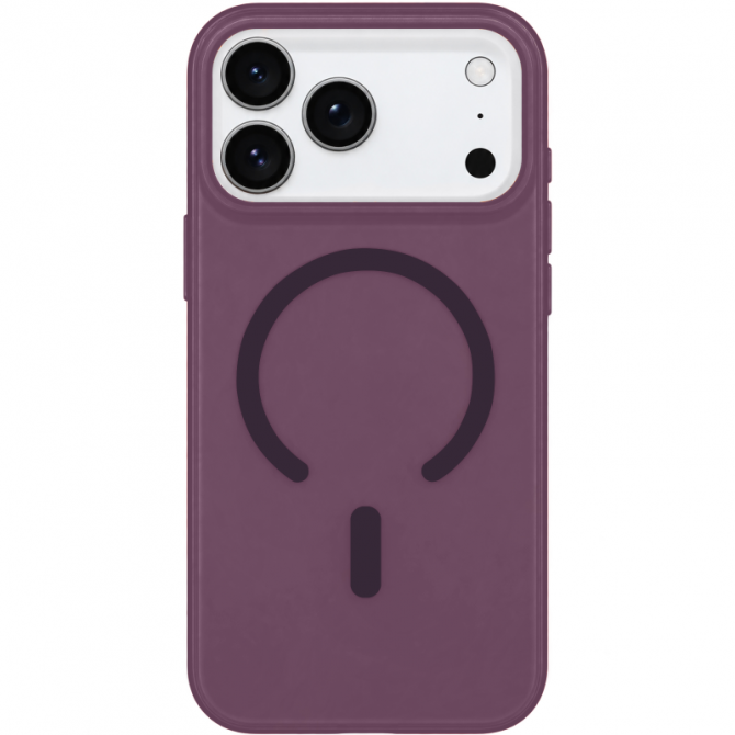 Чехол PC Matte Color with Magnetic Fit для Apple iPhone 17 Pro Max / 18 Pro Max (6.9") Dark Cherry