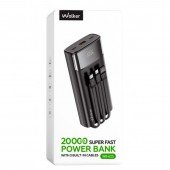 Повербанк WALKER WB-625 20000mAh TC/LT Black Повербанк WALKER WB-625 20000mAh TC/LT Black