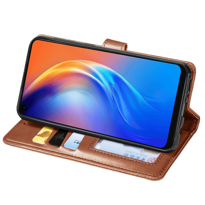 Чехол-книжка GETMAN Gallant for Samsung A16 Brown-1
