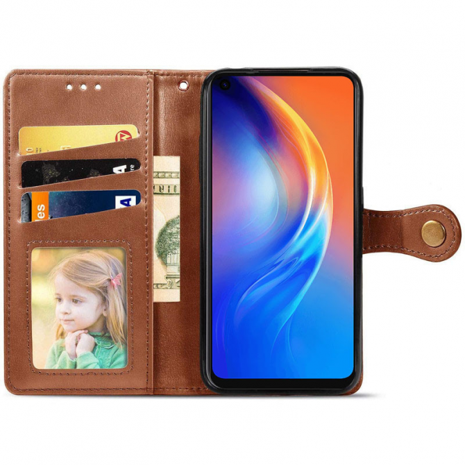 Чехол-книжка GETMAN Gallant for Samsung A16 Brown-2