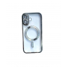 Силіконовий чохол SHINING with MagSafe для iPhone 16 Срібний