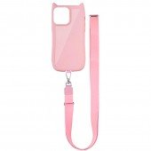 Чехол TPU Cat with straps для Apple iPhone 14 Pro (6.1 Чехол TPU Cat with straps для Apple iPhone 14 Pro (6.1