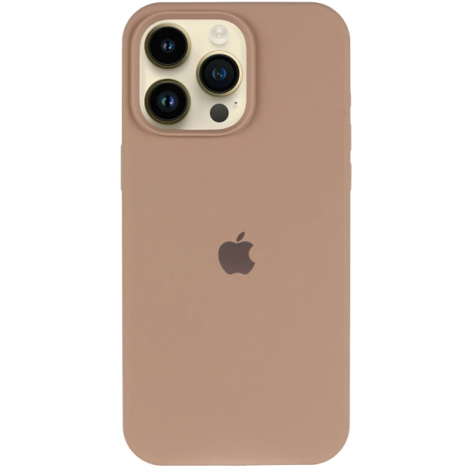 Силиконовый чехол для iPhone 16 Pro Max Brown FULL-1