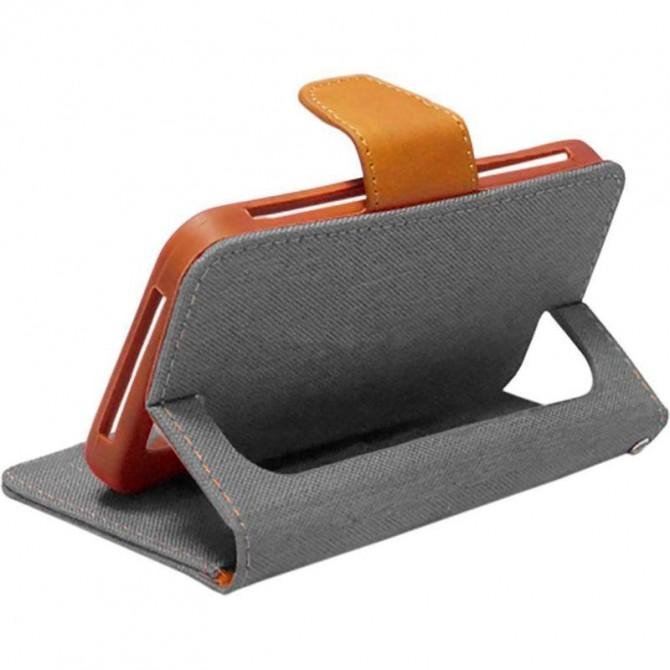 Чехол Universal Book Cover Goospery Canvas Diary 5.5" Grey-1