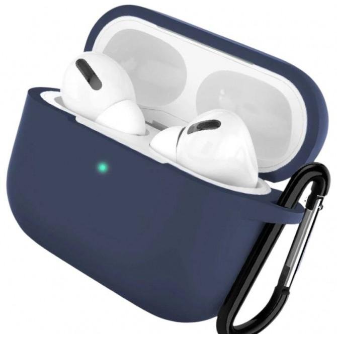Чехол Silicone Protective Case For Airpods Pro Dark Blue-2