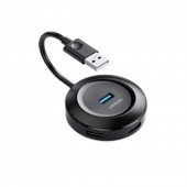 Хаб USB Usams US-SJ414 4 Ports Чорний (1 USB3.0 + 3 USB2.0)  Хаб USB Usams US-SJ414 4 Ports Чорний (1 USB3.0 + 3 USB2.0)