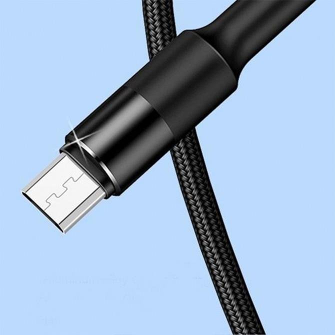 Кабель Usams U5 US-SJ224 Braided cable MicroUSB 1.2m Чорний-2
