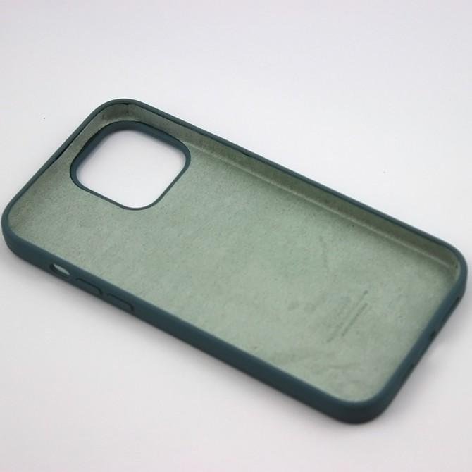 Оригинальный силиконовый чехол для iPhone 12 /12 Pro Светлый Шалфей FULL-2