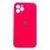 Силиконовый чехол для iPhone 12 Pro Max Неоново Розовый FULL (with camera protection)