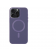 Кожаный чехол Bonbon Leather Metal Style with MagSafe для Apple iPhone 14 Pro (6.1") Фиолетовый