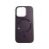 Кожаный чехол Bonbon Leather Metal Style with MagSafe для Apple iPhone 14 Pro (6.1") Фиолетовый