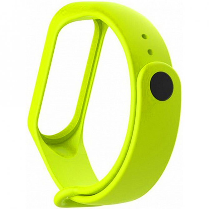 Ремінець для Xiaomi Mi Band 3/4 (Silicone) Лайм-1