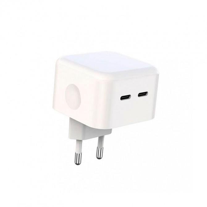 Сетевое зарядное устройство XO L102 35W/2 USB-C White