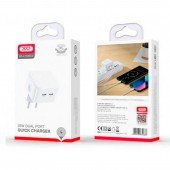 Сетевое зарядное устройство XO L102 35W/2 USB-C White Сетевое зарядное устройство XO L102 35W/2 USB-C White
