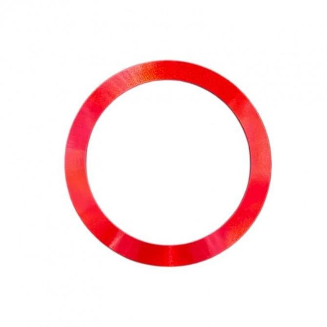 Пластина-кільце для MagSafe тримачів металева (+скотч) SHINING Red