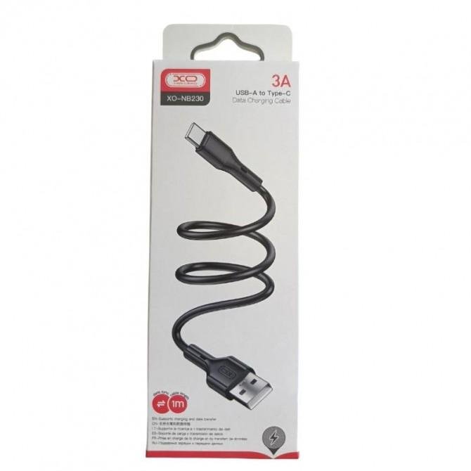 Кабель XO NB230 Rock series Type-C 3A Black-3