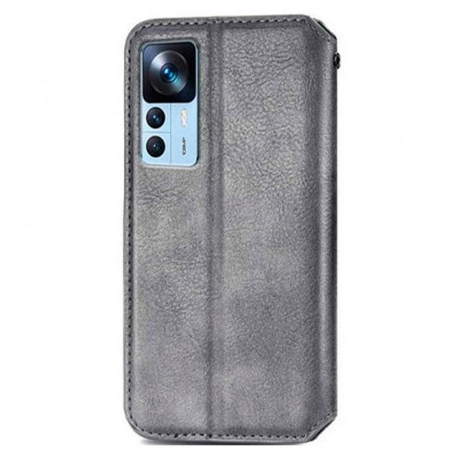 Чехол-книжка GETMAN Cubic for Xiaomi 12T/12T Pro Grey-1