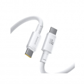 Кабель Baseus New Braided Series Type-C to Type-C 100W Moon White