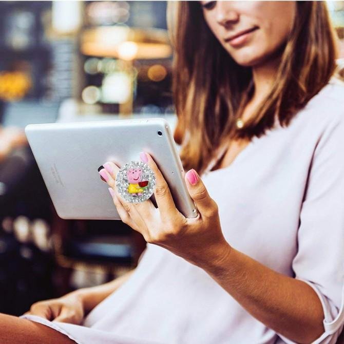 Тримач Pop Socket Peppa Срібло-1
